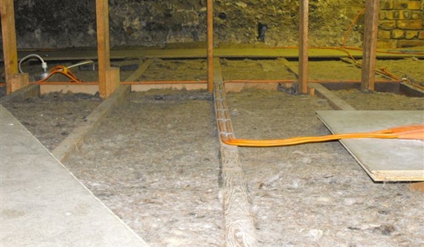 Joist insulation example