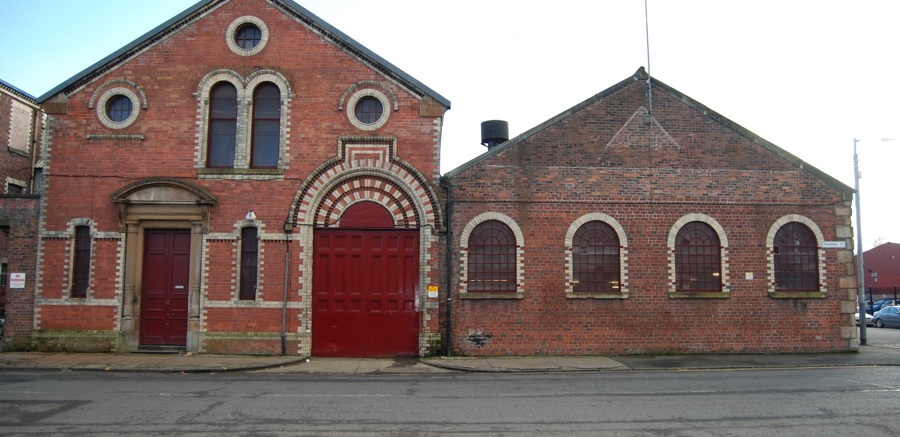 A traditional brick building